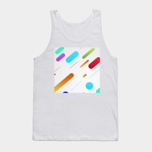 Abstract Art Colourful strips Tank Top